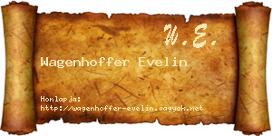 Wagenhoffer Evelin névjegykártya