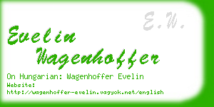 evelin wagenhoffer business card